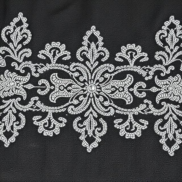 embroidery lace with pearl