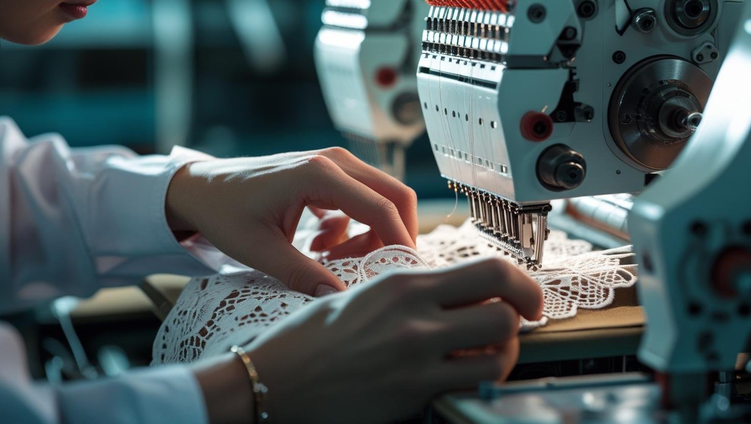 embroidery lace machine