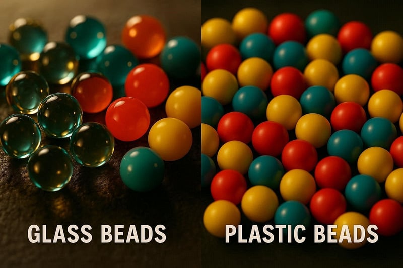 glass vs plastic beads