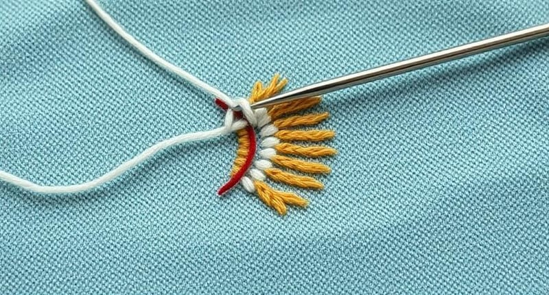 needle thread fabric