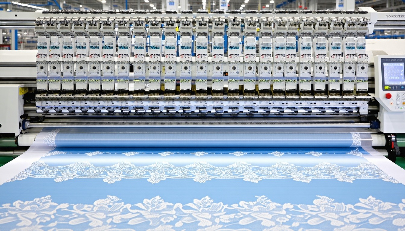 computerized automatic embroidery lace machine