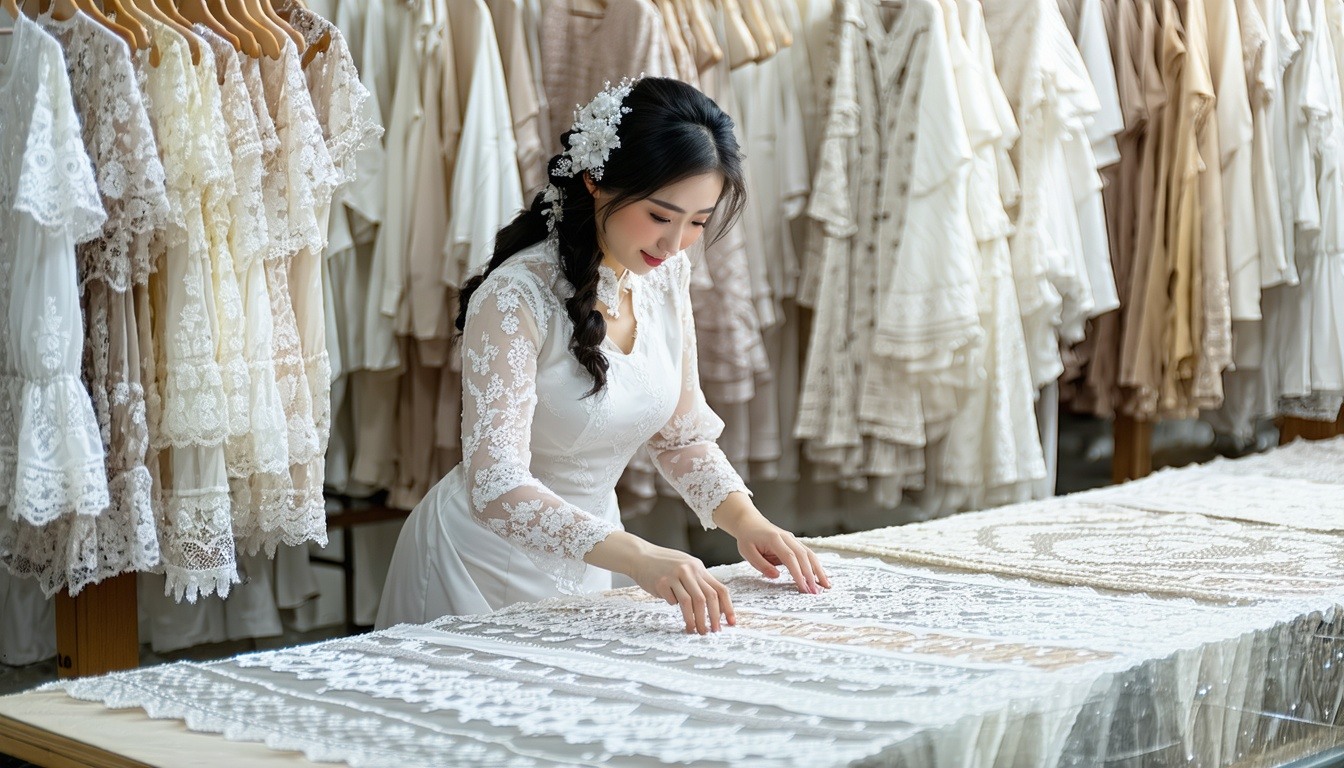 Skilled Craftsmanship in Lace Production